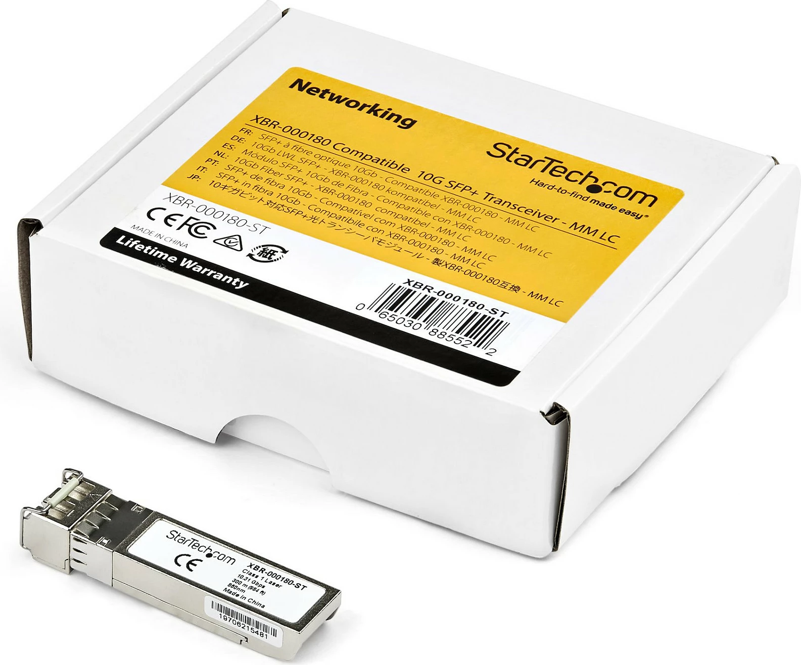 Modul transceiver SFP+ StarTech J9150D-ST, 10GBase-SR, LC, 850nm, 300m, argjendtë