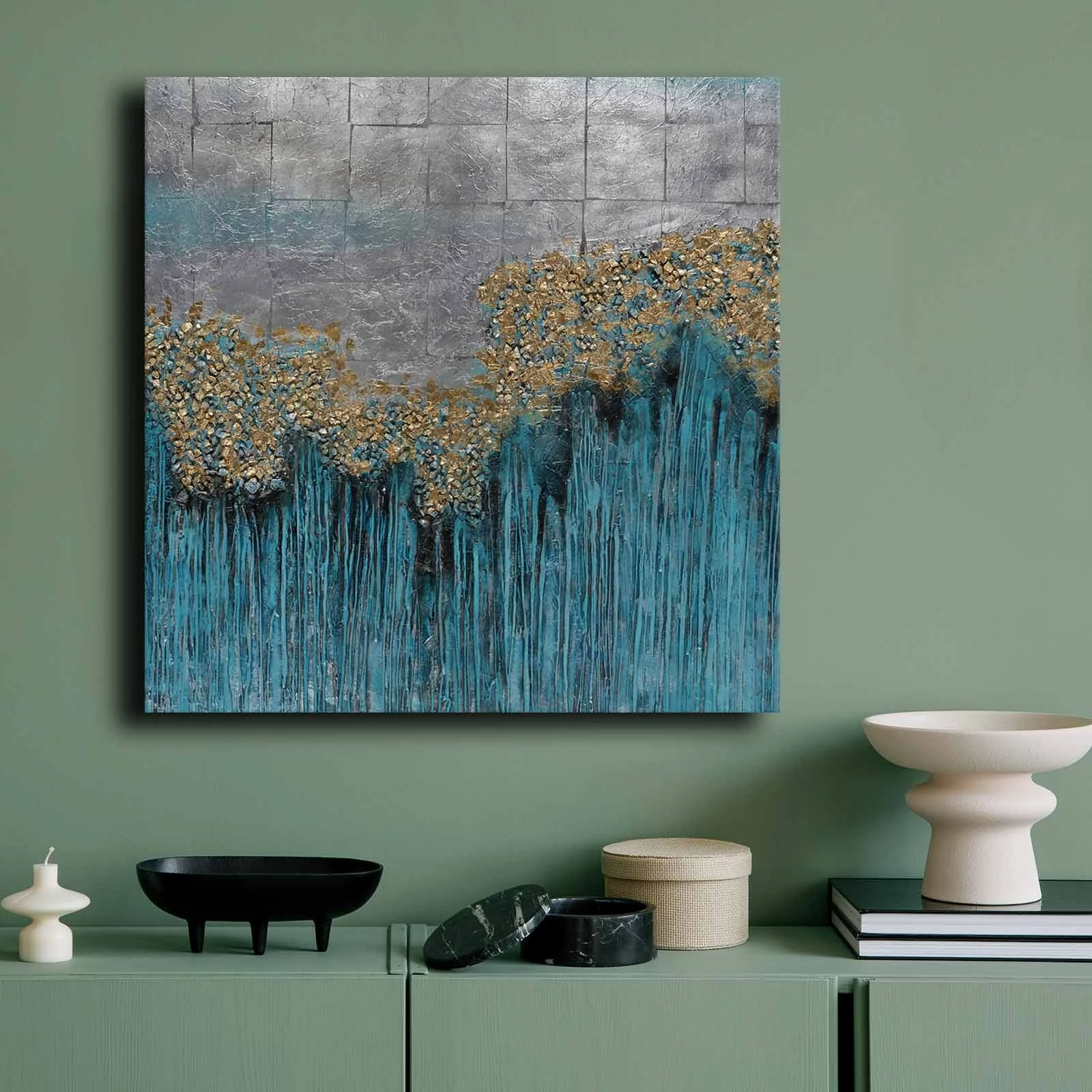 Pikturë dekorative në kanavacë, shumëngjyrëshe, 70x70cm, 7070GSC-009