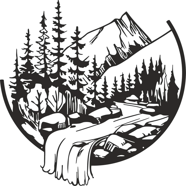 Dekor muri Mordio, metal i zi, 60x1.5cm