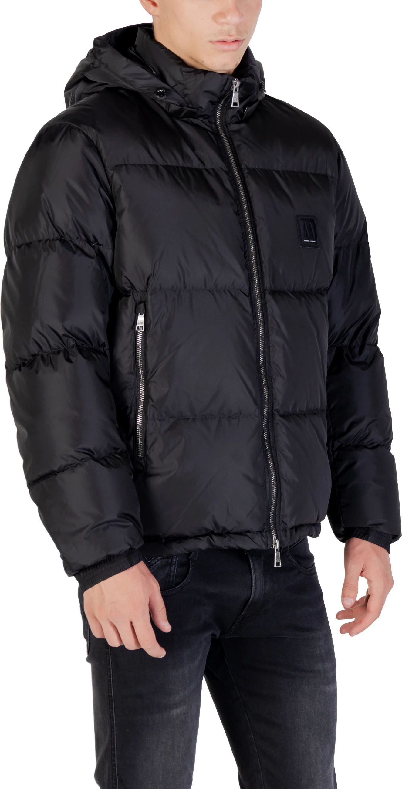 Jakne me pupla Armani Exchange XM000348 AF12286 për meshkuj, e zezë [Madhësia: XL]