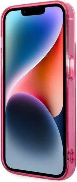 Mbështjellës KARL LAGERFELD KLHCP14MTGKCP për iPhone 14 Plus, Full Body Protection, rozë gradient
