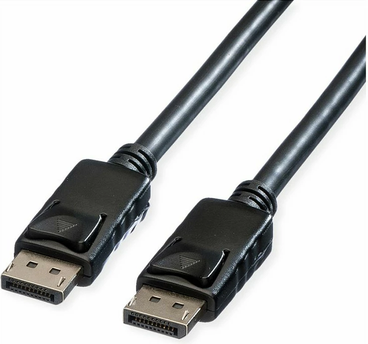 Kabllo DisplayPort ROLINE 11045986, 10 m, 4096x2560 60Hz, e zezë