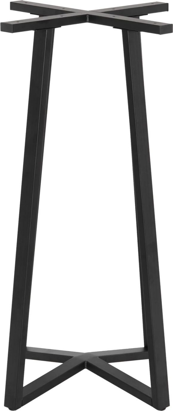 Bazë për tavolinë bar, lartësi mesatare, metal i zi, 50x50x90H cm