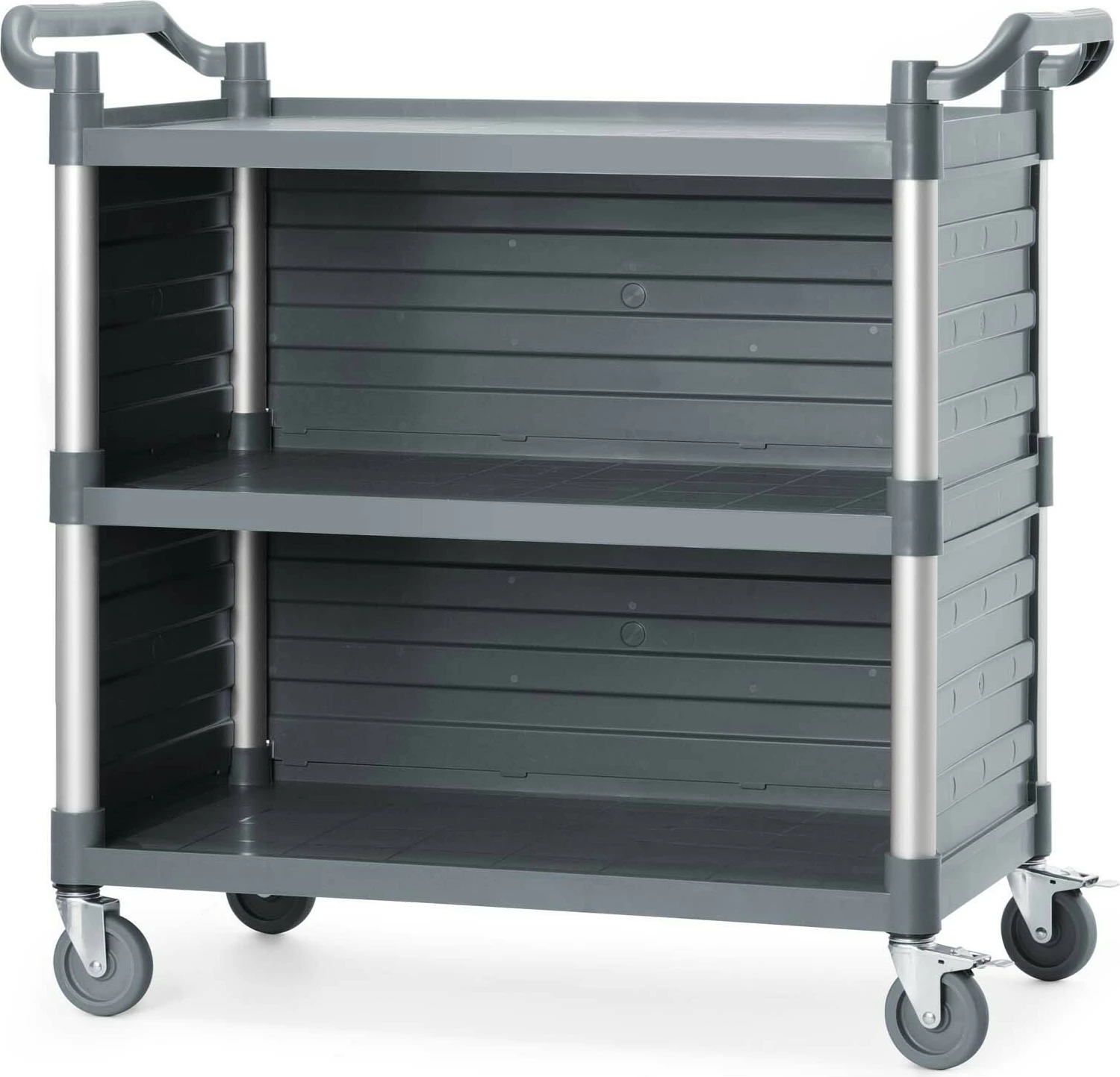 Karrocë shërbimi Amerbox 3 rafte me panele anësore 1010x500x960mm gri
