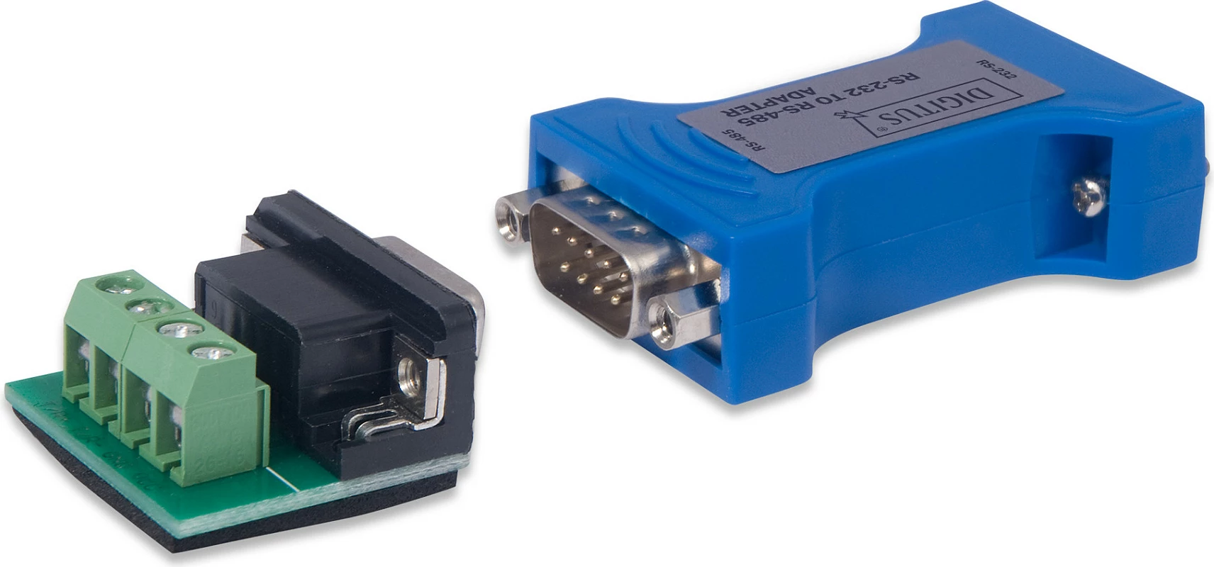 Adapter serial Digitus 300-115, RS-232 në RS-485, 115.2 Kbps, blu