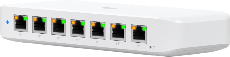 Switch Ubiquiti USW-Ultra-210W-EU 8-port Gigabit PoE+ 210W, i bardhë