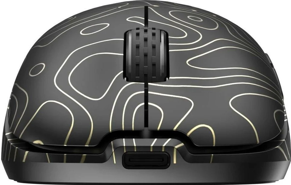 Maus gaming White Shark Aero, 10000 DPI, wireless & me kabllo, USB-C, ngjyrë ari