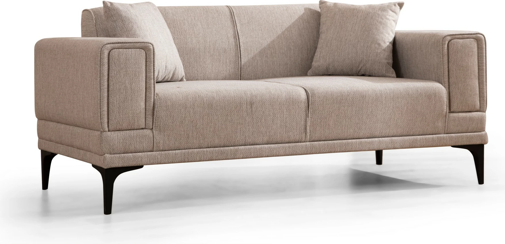 Divan dy ulëshe Atelier del Sofa, Horizon, ngjyrë kafe e çelët