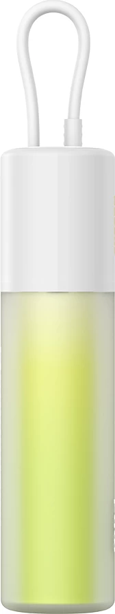 Powerbank Baseus Popsicle 5200mAh, 20W, me kabllo Lightning të integruar + kabllo USB-C në USB-C 60W, Bardhë-Gjelbër