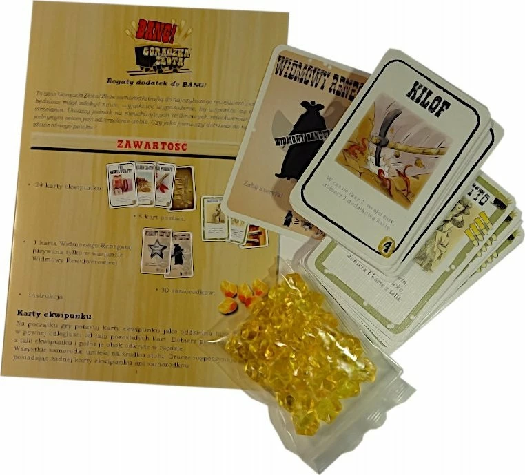 Lojë me letra (shtesë), Bard, Bang! Gold Rush 85745, 4-7 lojtarë, 8+, version polonisht