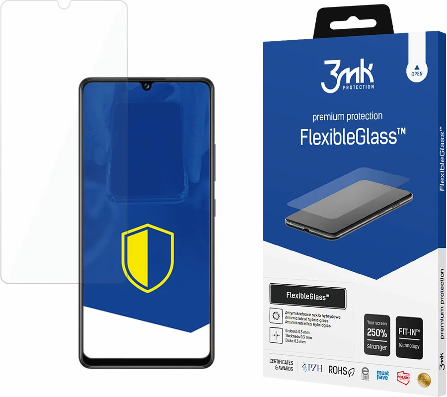 Mbrojtës ekrani 3mk FlexibleGlass për Samsung Galaxy A42 5G, transparent
