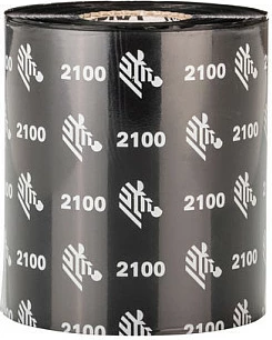 Ribon termotransfer Zebra 2100, Wax, 89mm x 450m, 12 copë, i zi