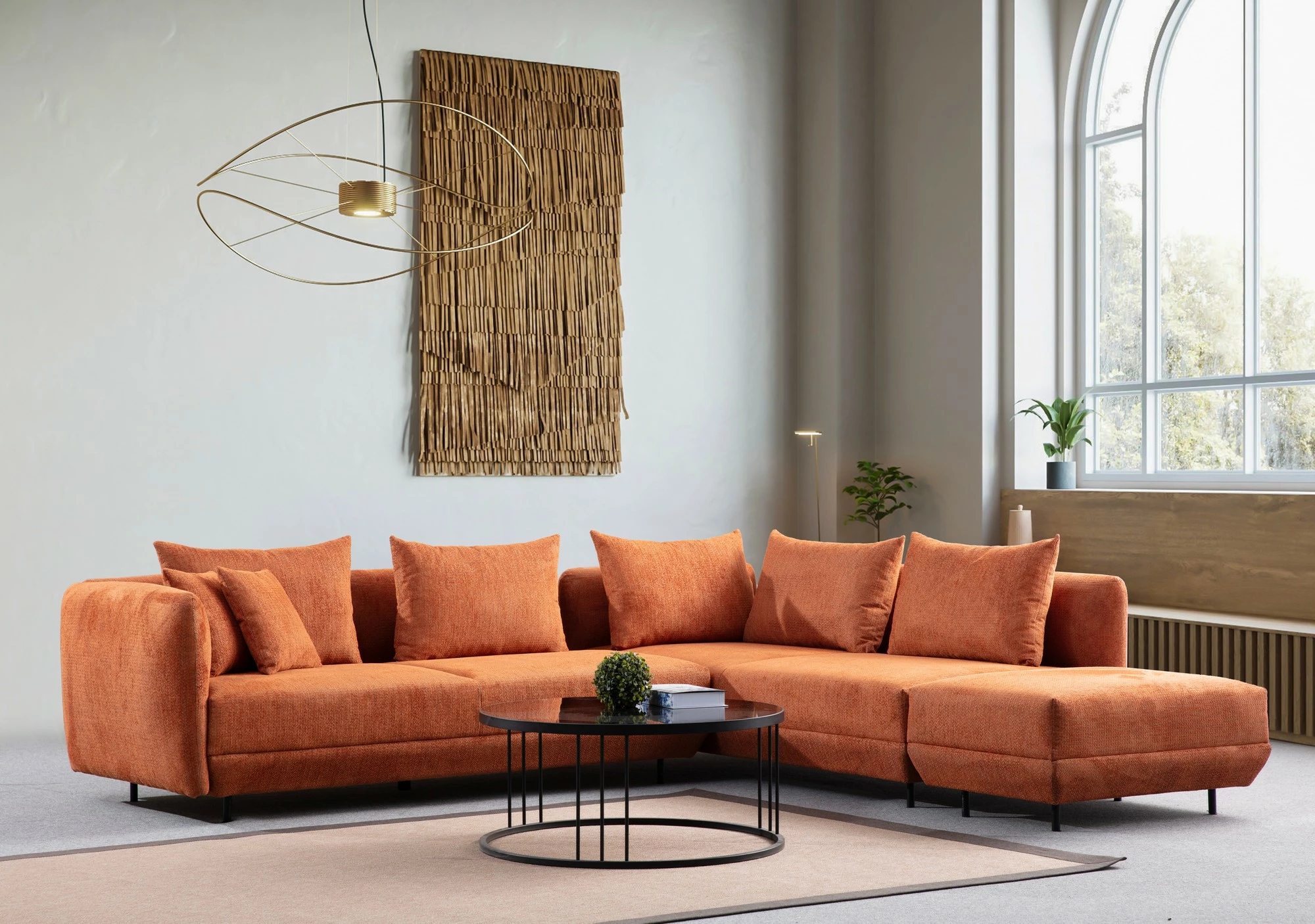 Këndare Floransa, portokalli, Atelier del Sofa