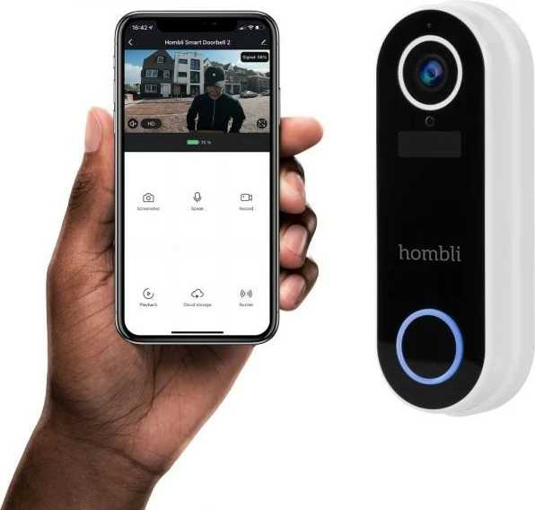 Zile e mençur Hombli, Smart Doorbell Pack, e zezë, e bardhë