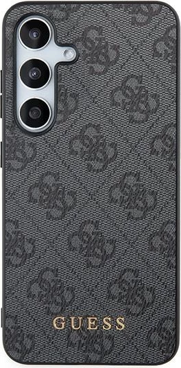 Mbështjellës Guess 4G Metal Gold Logo për Samsung Galaxy A35, i zi