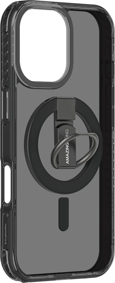 Mbështjellës AmazingThing Titan Pro Grip Ring Set për iPhone 17, MagSafe, i zi