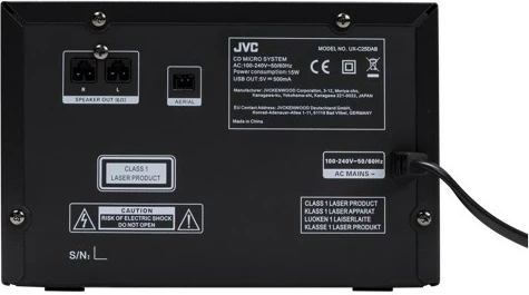 Sistem audio JVC UX-C25DAB, Bluetooth, DAB+, CD, 14W, zi