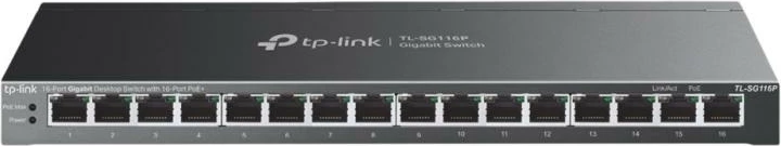 Switch, TP-Link, TL-SG116P, 16 porta, 1 Gbps