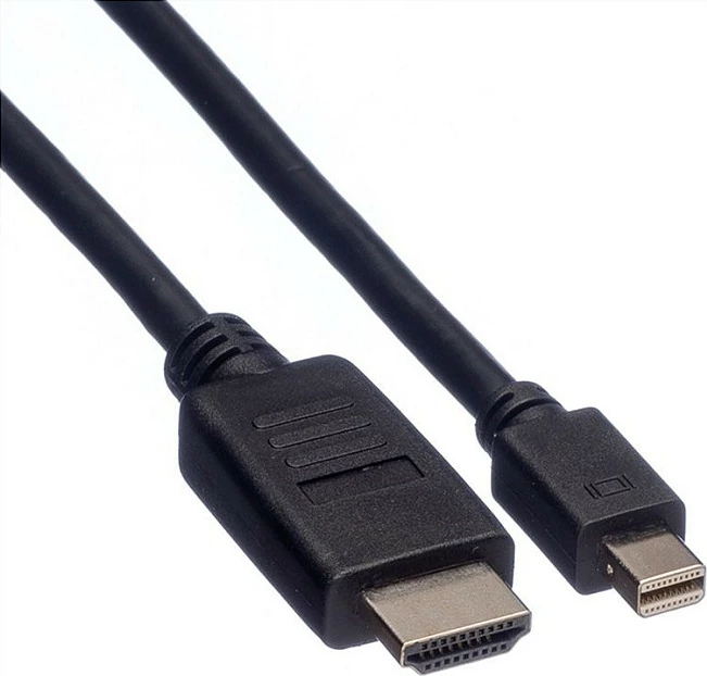 Kabllo ROLINE Mini DisplayPort në HDMI, 2 m, 1920x1200, e zezë
