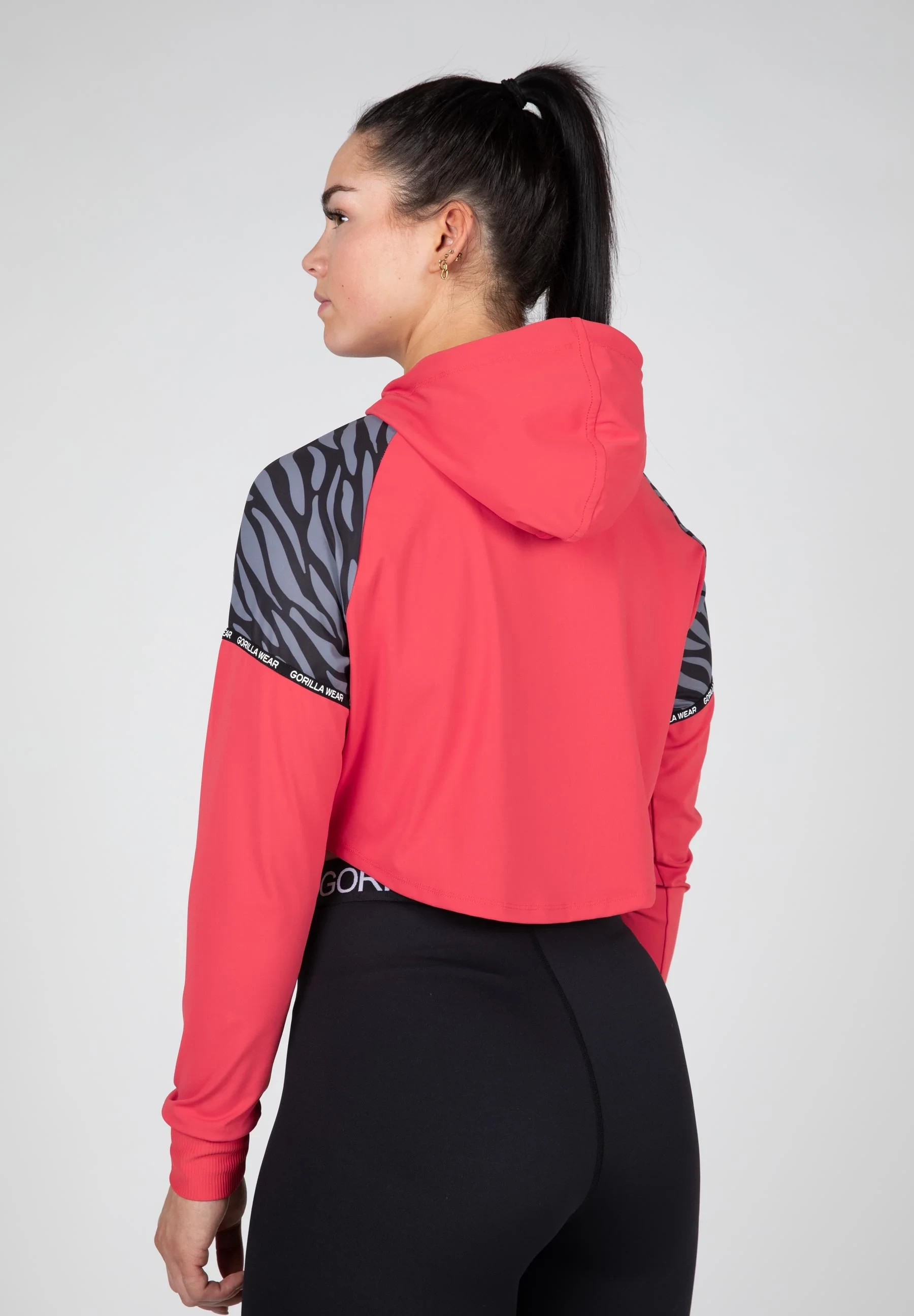 Zion Cropped Hoodie - Red [Madhësia: L]