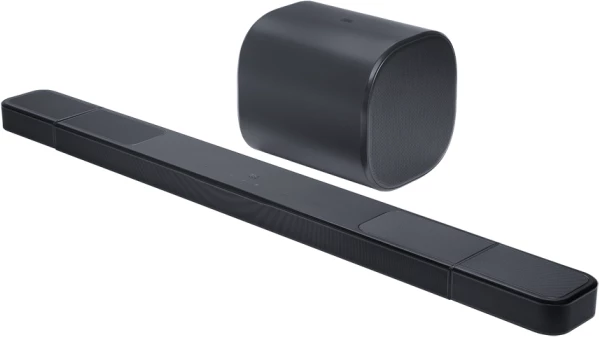 Soundbar JBL BAR 1300 MK2 2470W me subwoofer 8\" dhe altoparlantë rrethues wireless të shkëputshëm (set), i zi
