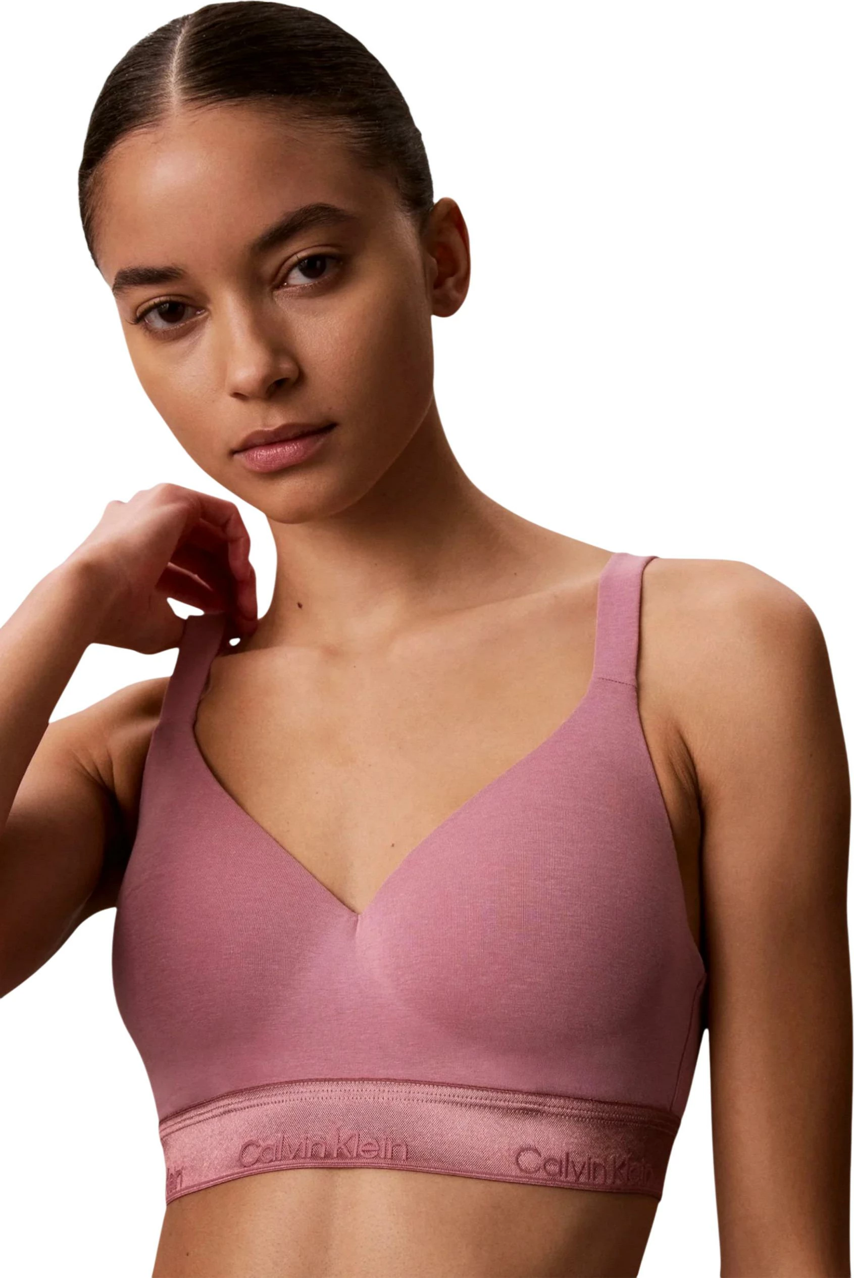 Sutjenë bralette për femra Calvin Klein Underwear LV00QF8870, vjollcë Wisteria