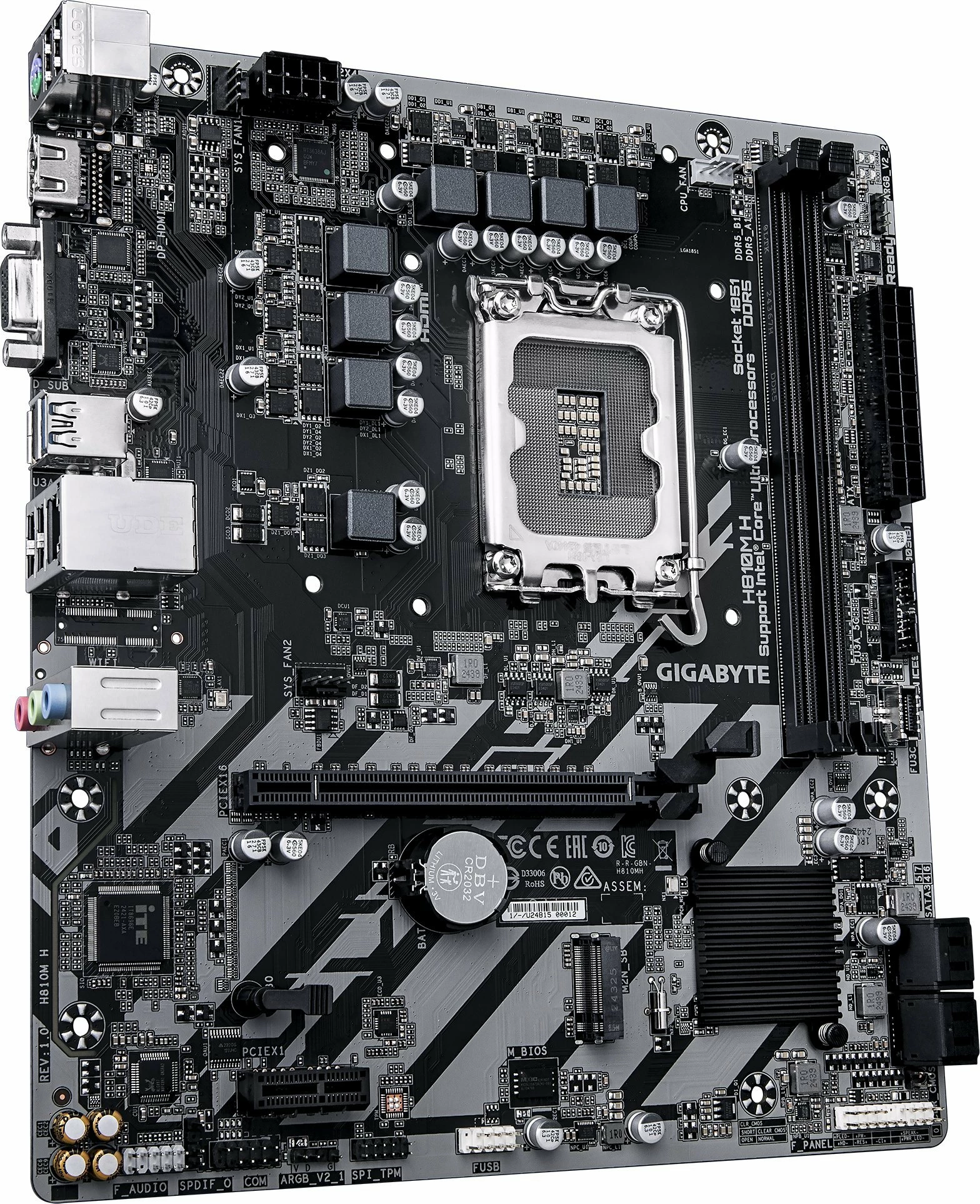Pllakë amë Gigabyte H810M H, Micro ATX, Intel H810, LGA1851, DDR5 deri 128GB