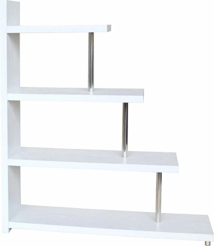 Raft librash Swivel, ngjyrë lis i bardhë, 120x29x135.8cm