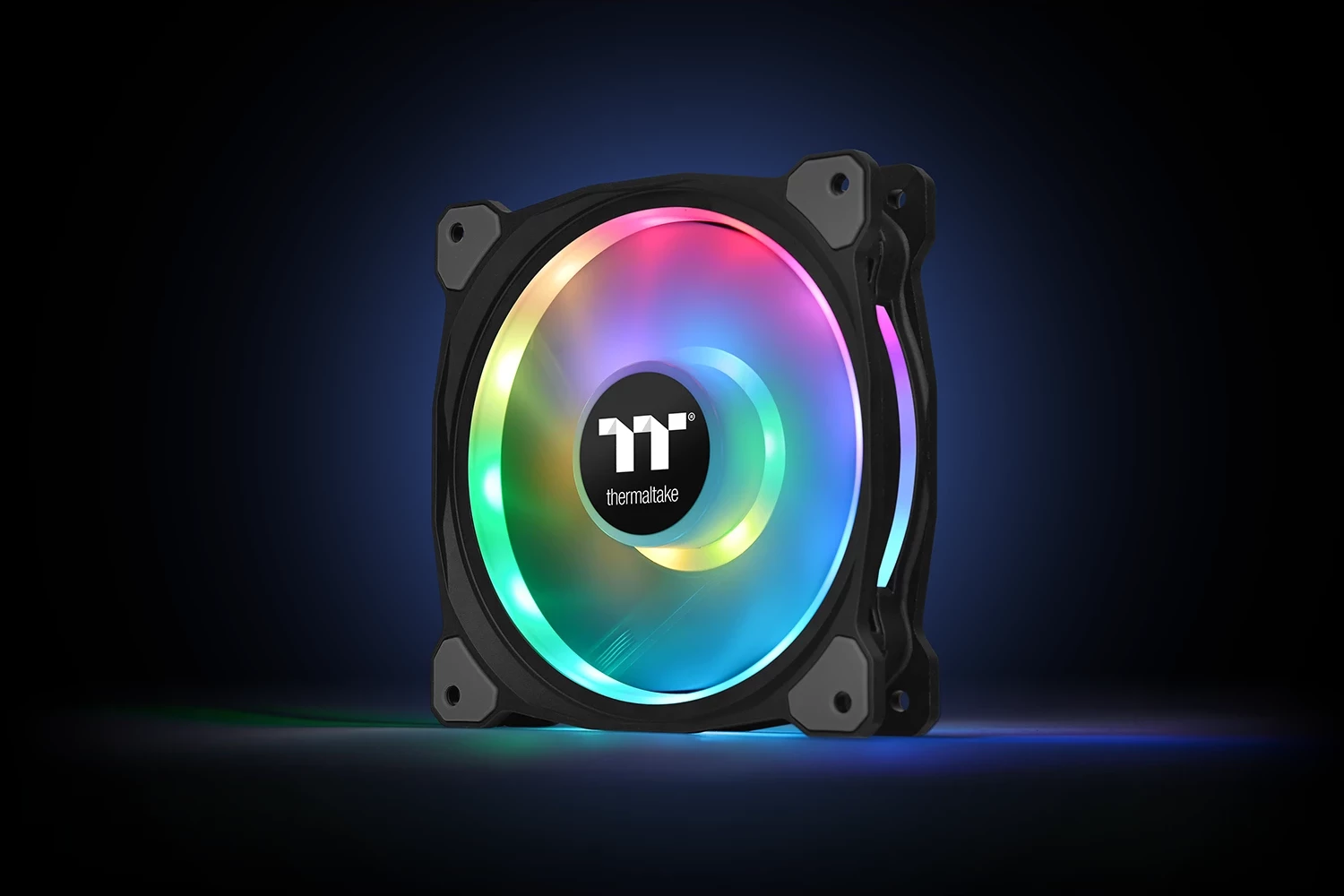 Ventilatorë RGB Thermaltake Riing Duo 12, 3 copë, 120mm, i zi