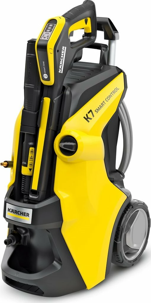 Pastrues me presion Karcher K 7 Smart Control Flex 1.317-340.0, 3 kW, 180 bar, 600 l/h, zorrë 10 m, Bluetooth, verdhë/zi
