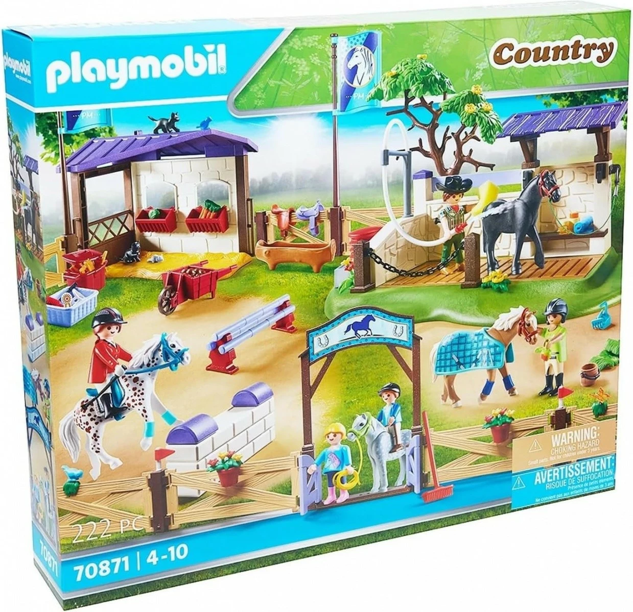 Set figurina Playmobil Country 70871, turne hipizmi me larje kuajsh, 222 pjesë