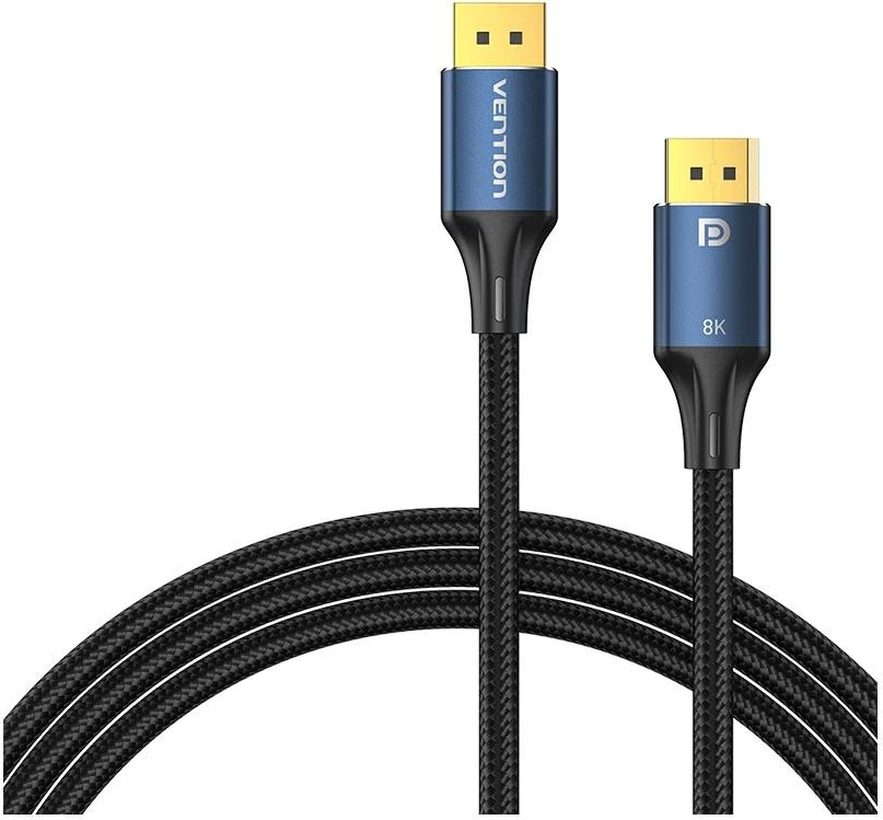 Kabllo DisplayPort Vention 1.4, 8K 60Hz/ 4K 120Hz, 5m, zi-kaltër