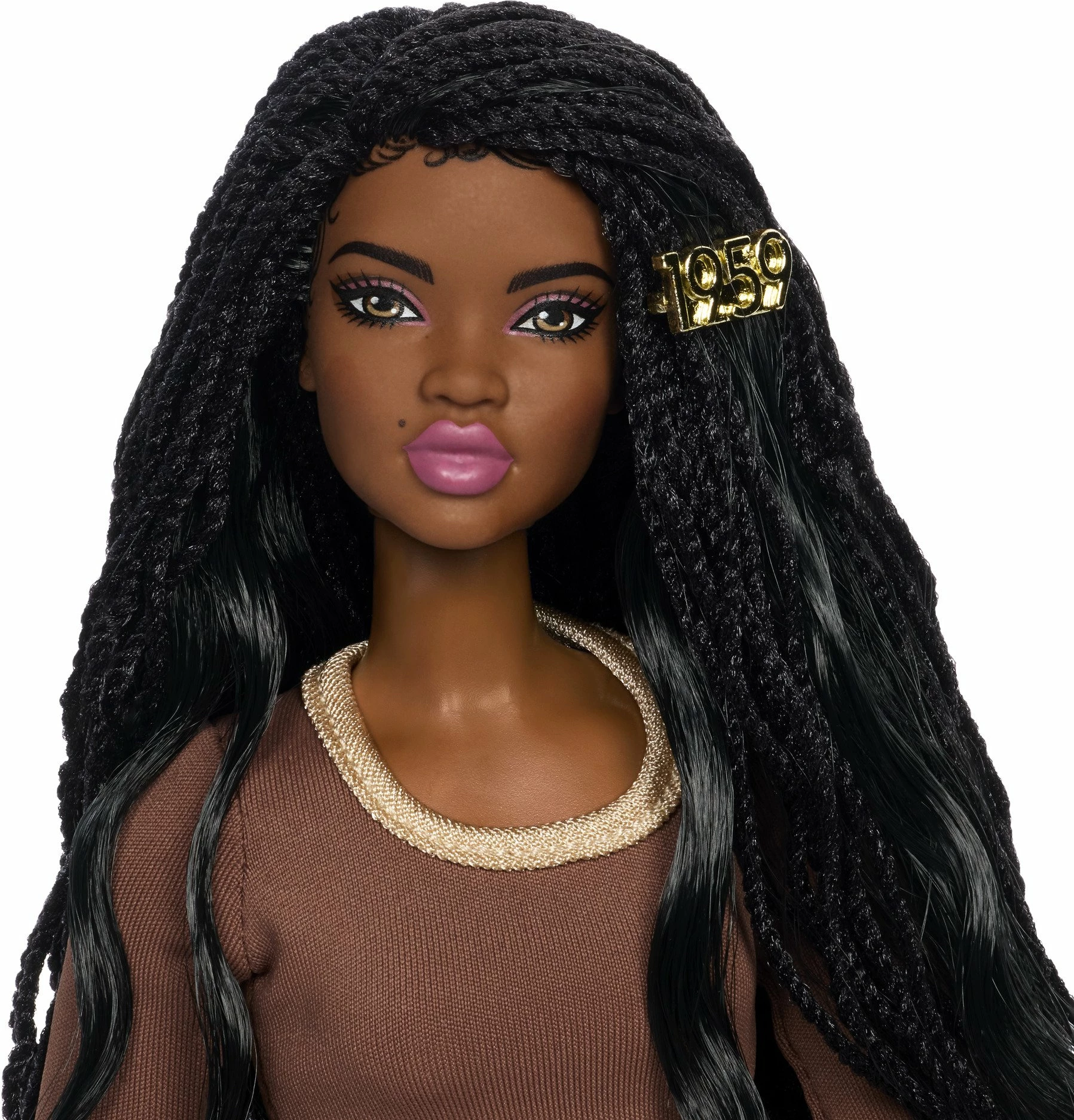 Kukull Barbie Mattel You Create Barbie Basics Neutral Set 002 (JJX36), me 2 koka të ndërrueshme, 4 veshje, aksesorë