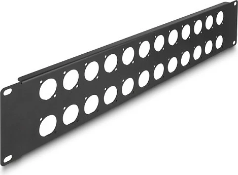 Patch panel 19" DeLOCK, 24 port, 2U, i zi