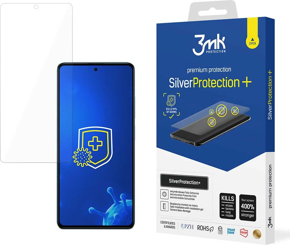 Mbrojtës ekrani, 3mk Protection SilverProtection+ për Xiaomi Redmi Note 12 Pro/12 Pro+, antibakterial, vetë-rigjenerues, transparent