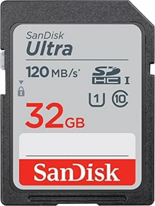 Kartelë memorje SDHC SanDisk Ultra SDSDUN4-032G-GN6IN 32GB 120MB/s UHS-I Class 10 U1