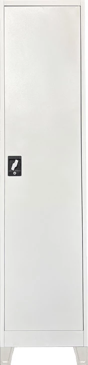 Dollap metalik Koya, ngjyrë gri e çelët, 50x45x190cm