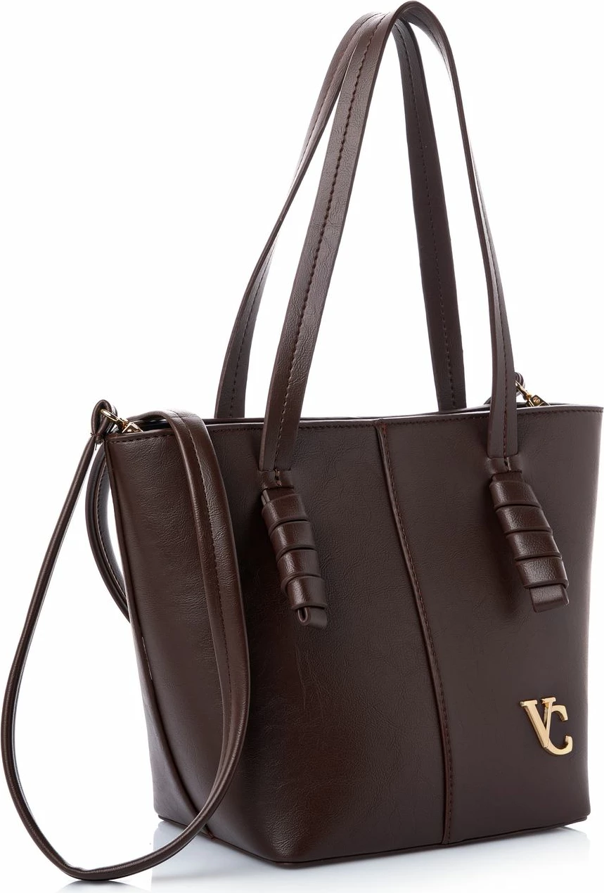 Çantë shpatullës Vince Camuto Piedmont, ngjyrë çokollatë