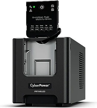 UPS CyberPower PR750ELCD, 0.75 kVA 675 W, Pure Sine, 6x C13, LCD, e zezë