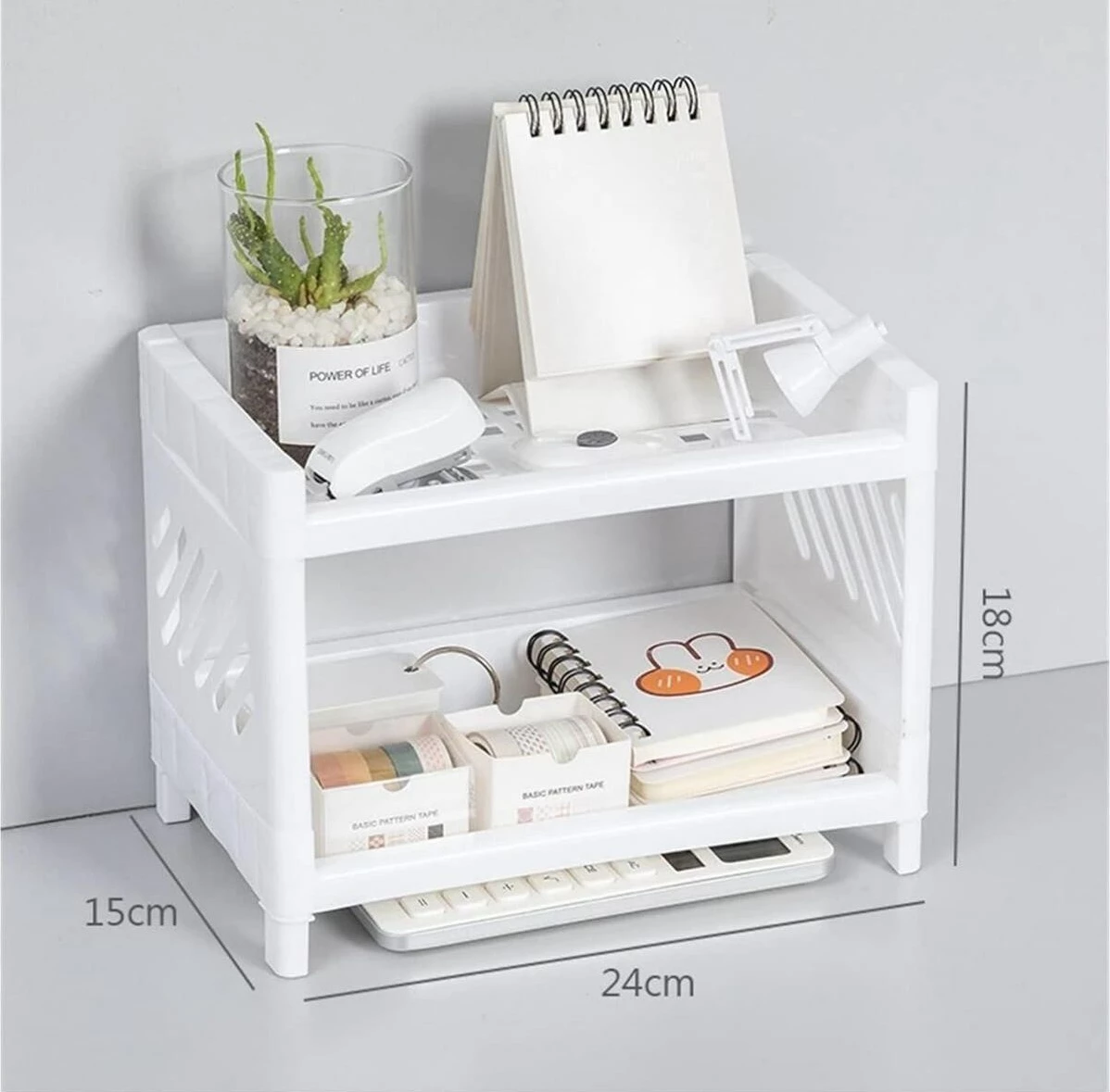 Organizues kuzhine Hermia, EM-2272, i bardhë, 14x24x20cm