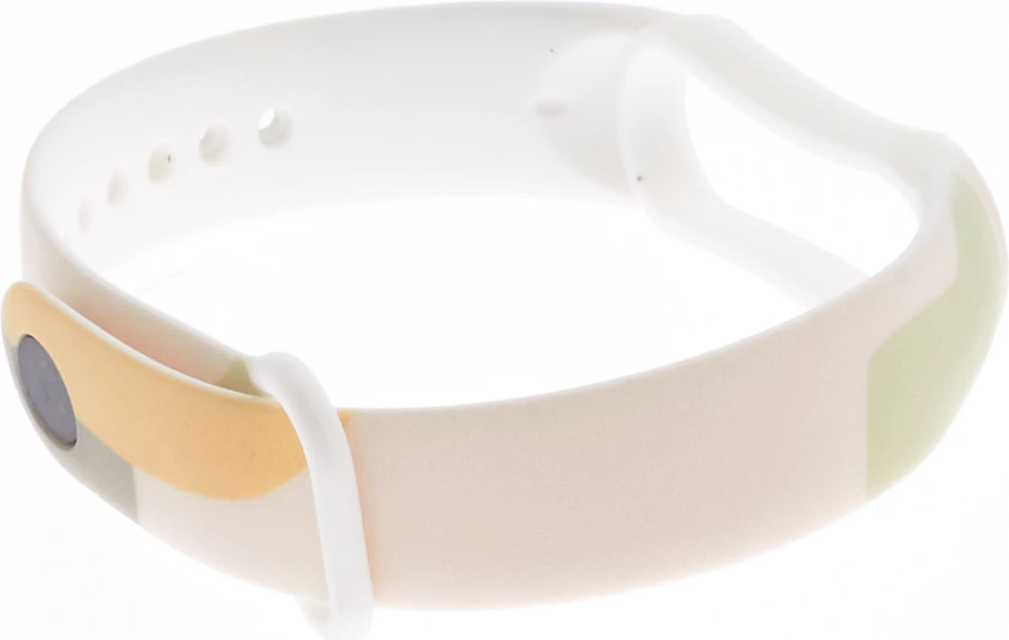 Rrip silikoni Hurtel Strap Moro për Xiaomi Mi Band 3/4, kamuflazh, Bardhë/Verëdhë/Jeshile