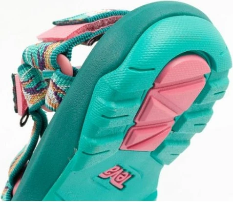 Sandale për fëmijë Teva, të gjelbra