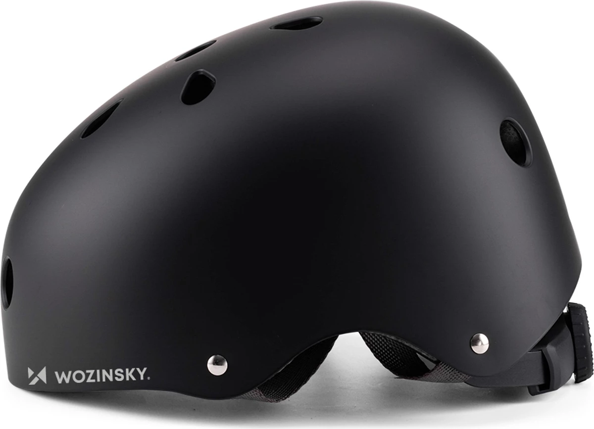 Kaskë BMX/scooter Wozinsky HT-38C S (48-52 cm) e lehtë PC+EPS, e zezë