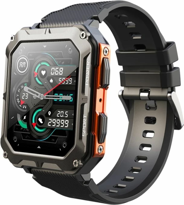 Smartwatch për meshkuj Rubicon, portokalli