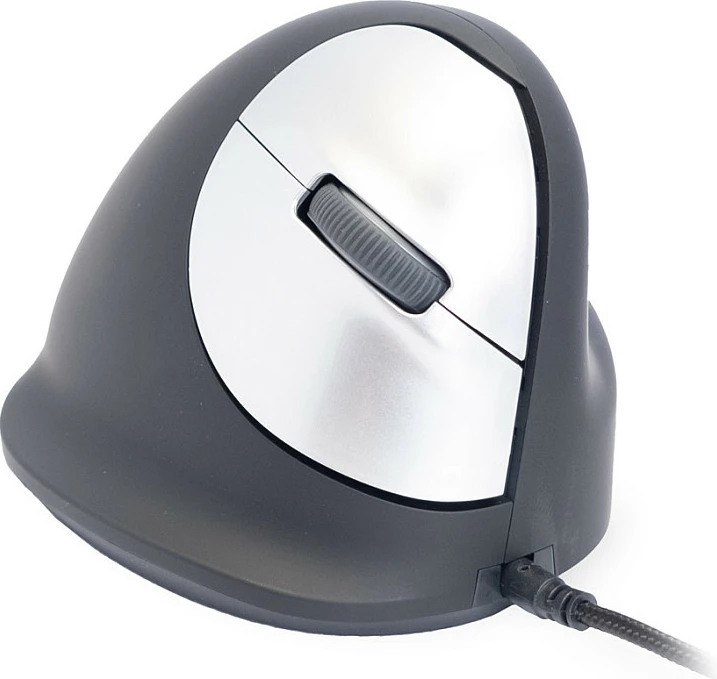 Maus R-Go HE ergonomik për dorë të djathtë, USB, 2400 DPI, i zi/argjendtë