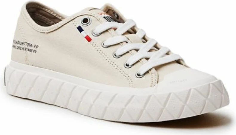 Këpucë Palladium për femra, ngjyrë krem