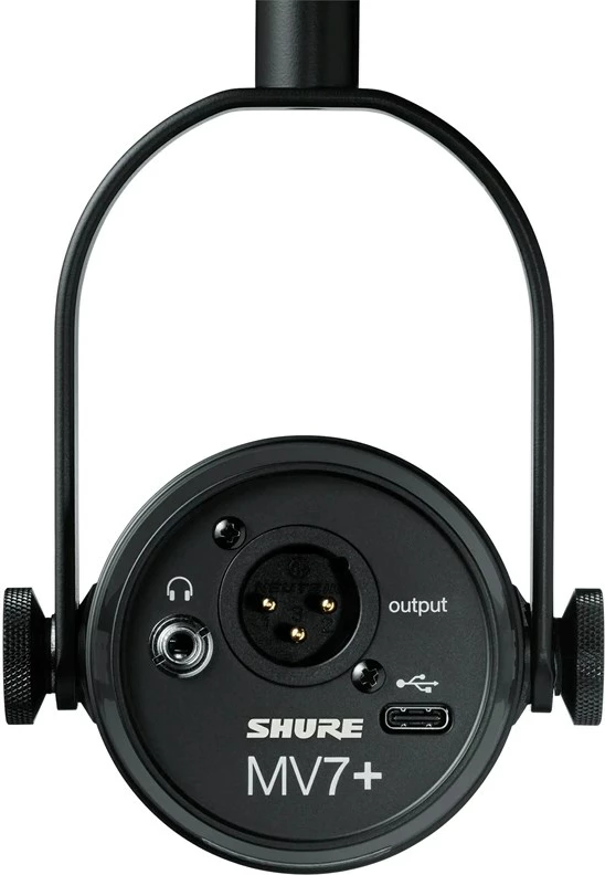 Mikrofon dinamik Shure MV7+-K, USB-C/XLR, i zi