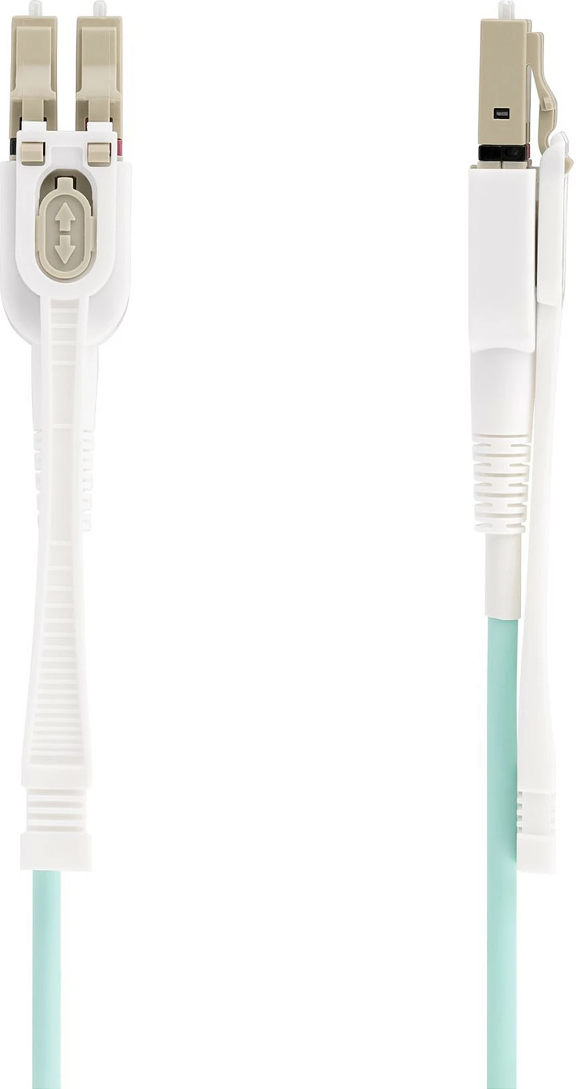 Kabllo fiber optike StarTech 3m LC-LC OM4 100Gbps LSZH, aqua