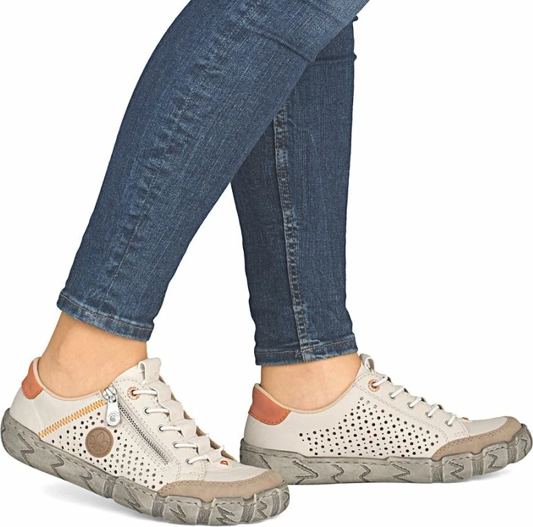 Këpucë lëkure për femra Rieker, bezhë