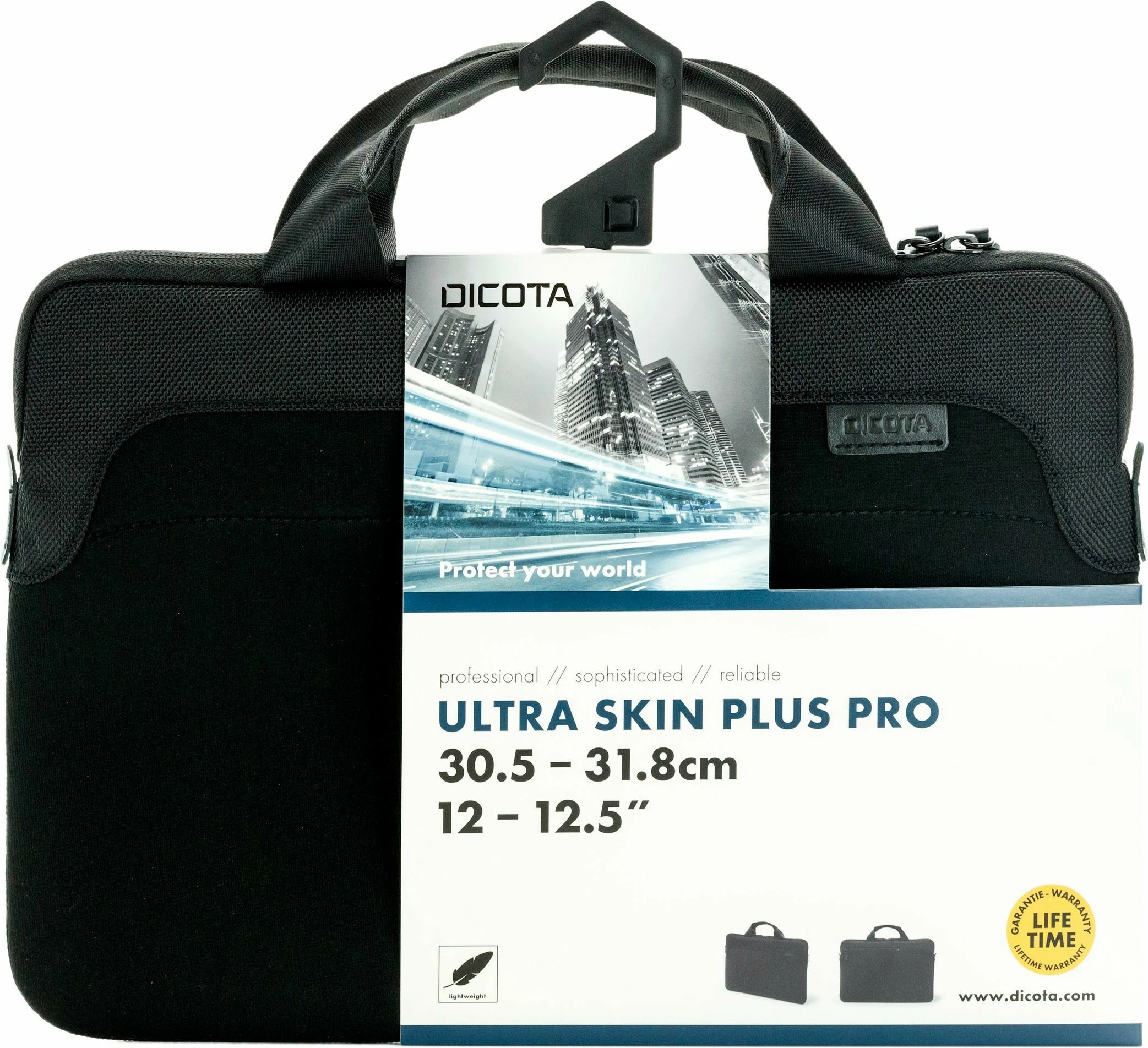 Kasë DICOTA Ultra Skin Plus PRO, 12.5", e zezë